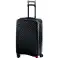 Suitcase polycarbonate 61 liters with TSA system black A Stock image 2