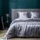 Frais &amp; Co ensemble d’hôtel en satin gris housses de couette - 140x220cm photo 2