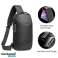 Waterproof shoulder bag with USB cable image 2