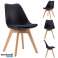 Set of chairs with cushion 4pcs BLACK image 1