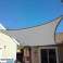 Square sunshade sail canopy waterproof 4x4m - gray image 1