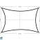 Square sunshade sail canopy waterproof 5x5m - gray image 3