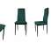 Scaune cu spatar conturat- VELVET GREEN - 4 piese fotografia 1
