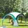 Tente pavillon événementiel de jardin pour pique-nique + sac - vert photo 1