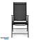 Lot de 2 chaises de jardin pliantes en acier avec dossier ajustable - noir photo 1