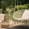 Fauteuil suspendu balançoire de jardin bohème avec coussin photo 4