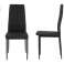 Chaises de salle à manger et de salon rembourrées 4pcs NOIR photo 1