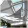 Auvent de parasol étanche 5x5x5m - gris photo 1