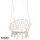 Fauteuil suspendu balançoire de jardin bohème avec coussin photo 1