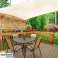 Square sunshade sail canopy waterproof 3x3m - beige image 3