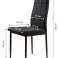 Chaises de salle à manger et de salon rembourrées 4pcs NOIR photo 2