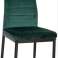 Scaune cu spatar conturat- VELVET GREEN - 4 piese fotografia 3