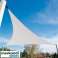 Vanntett baldakin solseil 5x5x5m - beige bilde 2