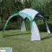 Tente pavillon événementiel de jardin pour pique-nique + sac - vert photo 2