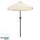 Rectangular large slanted garden umbrella broken with crank beige 200 x 140 cm image 4