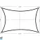 Square sunshade sail waterproof canopy 5x5m - beige image 3