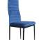 Kėdės su kontūriniu atlošu- VELVET BLUE - 4 vnt. nuotrauka 4