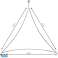 Vanntett baldakin solseil 5x5x5m - beige bilde 3