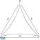 Tenda parasole impermeabile a baldacchino vela 3x3x3m - beige foto 4