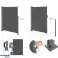 Seitenmarkise Terrassengitter verstellbare Abdeckung für Terrasse 350x180cm grau Bild 5