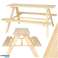 Garden bench wooden table for children 92 x 78 x 52cm image 1