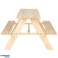 Garden bench wooden table for children 92 x 78 x 52cm image 13