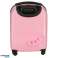 Children's travel suitcase hand luggage on wheels cat pink image 2