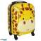Children's travel suitcase hand luggage on wheels giraffe image 1