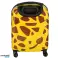 Children's travel suitcase hand luggage on wheels giraffe image 2
