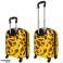 Дитяча дорожня валіза ручна поклажа на колесах жираф зображення 3