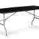 Hage catering sammenleggbart bankettbord 153cm - svart bilde 2