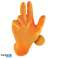 Σετ πορτοκαλί γάντια νιτριλίου Grippaz 246, 50 τμχ/κιβώτιο, 0,15 mm L εικόνα 1