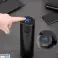 PR-2206 Bouteille thermos en acier inoxydable 500 ml avec thermomètre et filtre à thé - noir photo 5