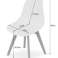 KITO chair - gray x 4 Wood, polypropylene image 4