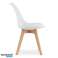 Chaise MARK Blanc x 4 Bois, polypropylène, éco cuir photo 3