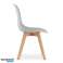 KITO chair - gray x 4 Wood, polypropylene image 2