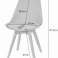 MARK Stol Sort x 4 Tre, polypropylen bilde 4