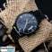 Czarny męski zegarek z chronografem CHRONOMASTER zdjęcie 1