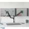 ONKRON asztali konzol két monitorhoz 13–32 hüvelyk, vállanként akár 8 kg, kétmonitoros tartó 2 függőleges monitorhoz 75x75–100x100 VESA, G140 kép 1