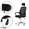 Chaise de bureau pivotante, appuie-tête, fauteuil à bascule photo 2