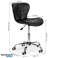 Chaise de bureau pivotante chaise de bureau noir photo 3