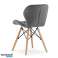 LAGO velvet chair - gray x 4 image 1