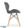 LAGO velvet chair - gray x 4 image 2