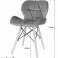 LAGO velvet chair - gray x 4 image 4