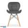 LAGO velvet chair - gray x 4 image 3