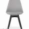 Chaise MARK - pieds gris / noir x 4 photo 3