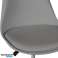 Chaise de bureau pivotante avec coussin DARK GREY PC-009 photo 2