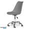 Chaise de bureau pivotante avec coussin DARK GREY PC-009 photo 3