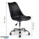 Chaise de bureau pivotante avec coussin PC-009 NOIR photo 3