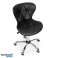 Chaise de bureau pivotante chaise de bureau noir photo 4